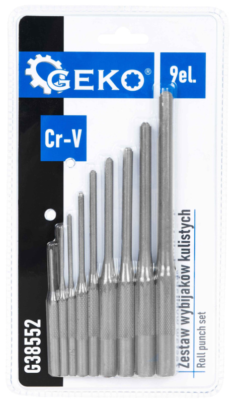 Sada priebojníkov CrV 9-dielna, GEKO 5