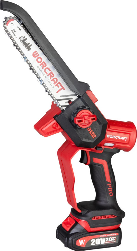 Píla Worcraft CHS-S20LiBDM ShareSYS, bezuhliková, 20V Li-ion, 8" reťaz, mini reťazová, SET v kufri 1
