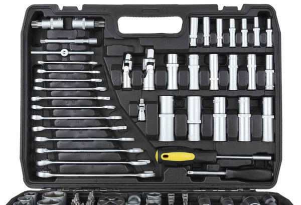 Gola sada 1/2" a 3/8" a 1/4", 216-dielna v plastovom kufri, KELTIN 6