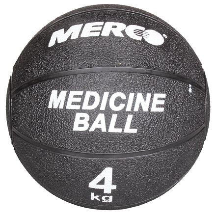Merco Black gumená medicinbalová lopta 4 kg