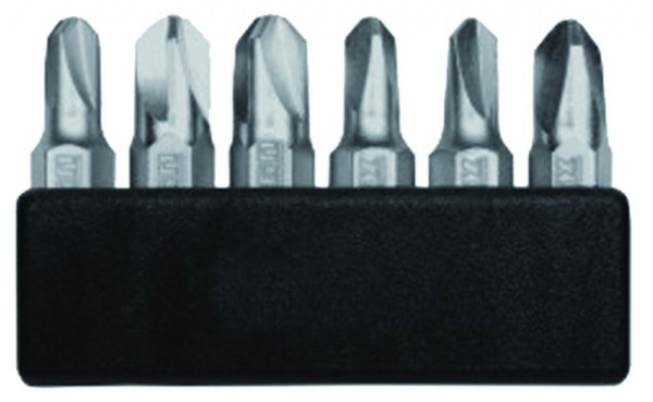 Sada bitov 6HR 1/4", 3 a 4 brité v zásobníku, 6 ks, NAREX