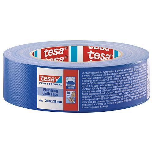 Páska tesa® PRO Plastering, omietacia, fasádna, lepiaca, modrá, UV, 38 mm, L-25 m