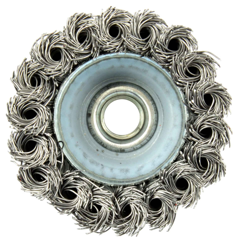 Kartáč hrnčekový vrkočový 75 mm, M14x2 Fe0.5mm, GEKO 1