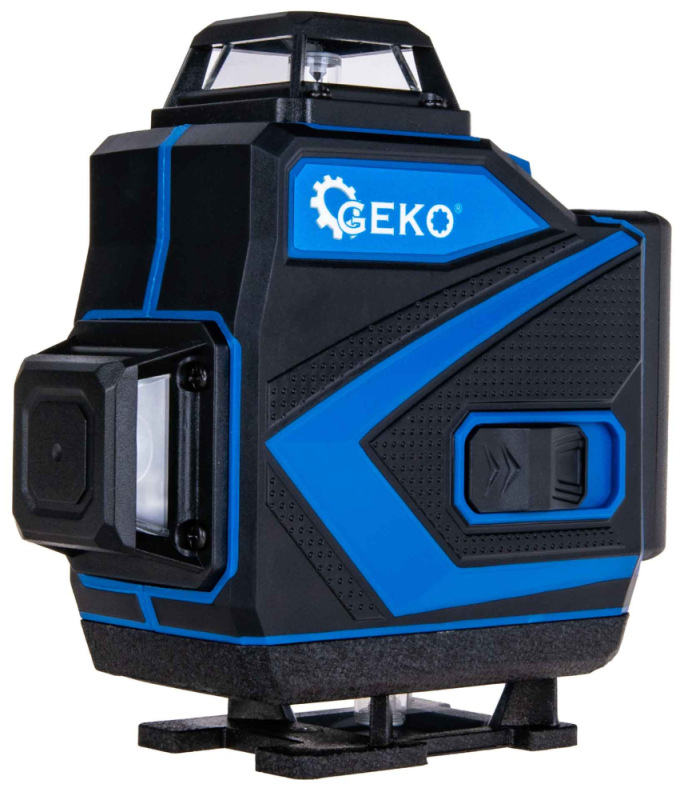Krížový laser 360° 4D + 2xAKU + puzdro + príslušenstvo, GEKO 4