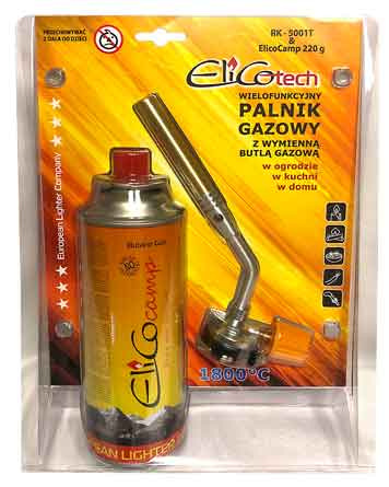 Spájkovacia lampa s reguláciou a kartušou 220g, otočný uzáver, ELICO 2