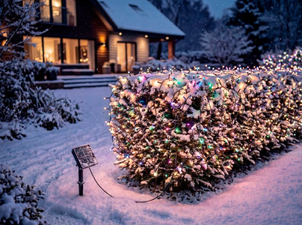 Reťaz MagicHome Vianoce, 200xLED, mix farieb, 8 funkcií, solárne napájanie, 20 m, IP44 2
