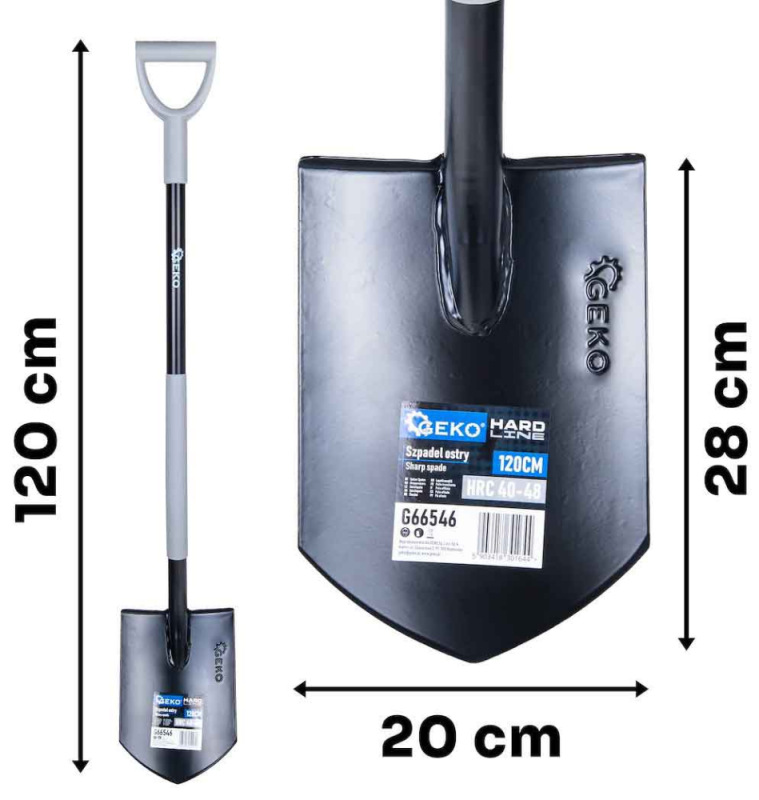 Rýľ špicatý 120 cm HARD-LINE, GEKO 6