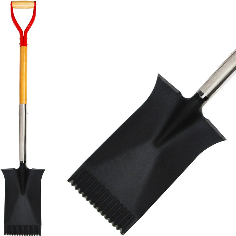 Rýľ Strend Pro Premium RedShark, rovný, s drevenou násadou D 1150 mm