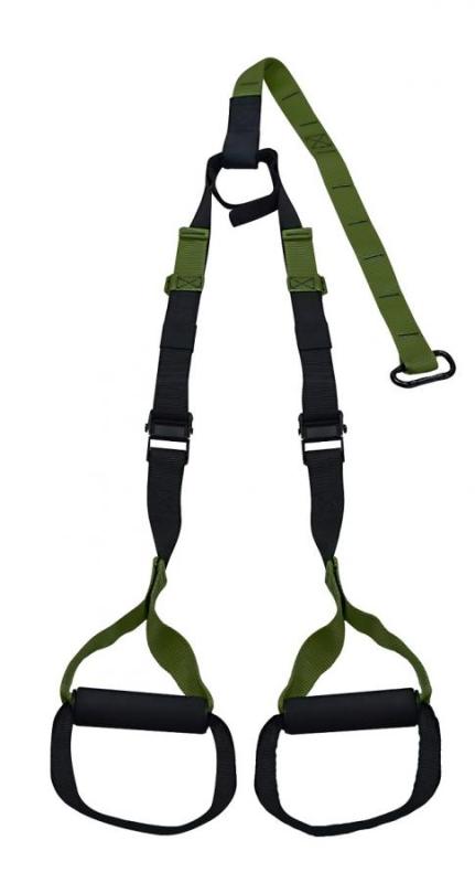 Závesný posilňovací systém LIFEFIT TRAINER nastaviteľný, army