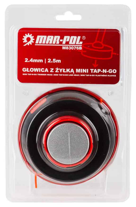 Hlava strunová tap-n-go, závit M10 x 1,25 na blistri, MAR-POL 4