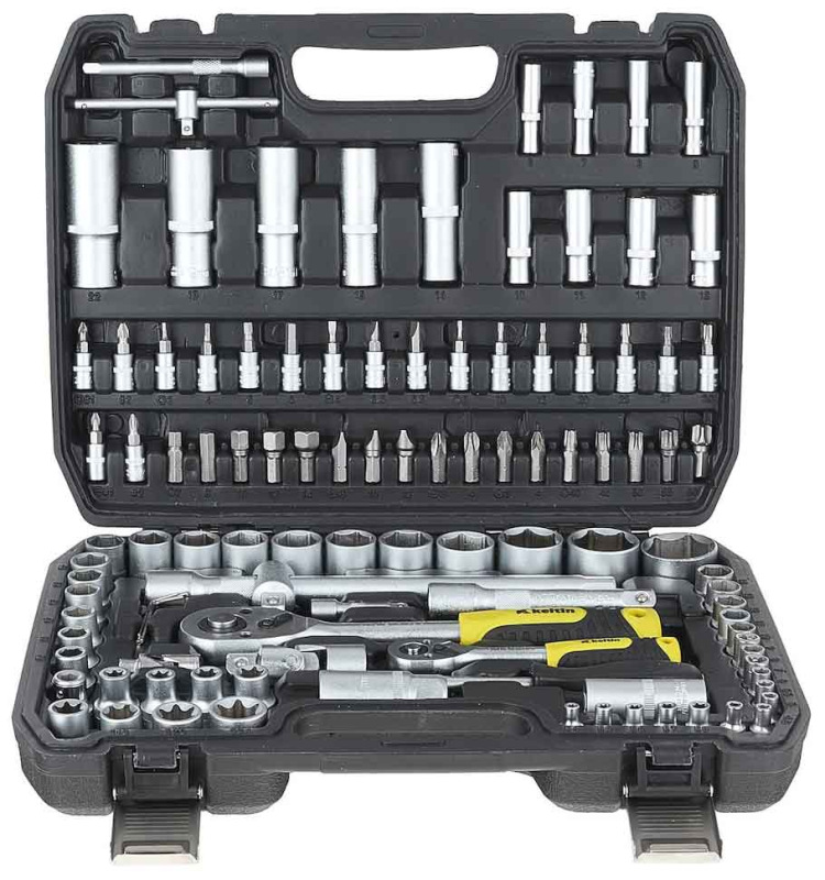 Gola sada 1/4" a 1/2", 108-dielna v plastovom kufri, KELTIN 12