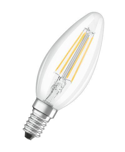 Žiarovka OSRAM® LED FIL 040 (ean8637) non-dim, 4W/827 E14 2700K Value CLASSIC B