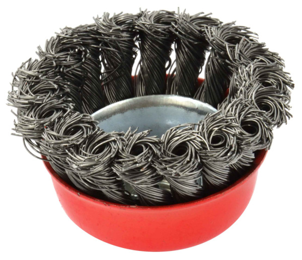 Kartáč hrnčekový vrkočový 75 mm, M14x2 Fe0.5mm, GEKO 2