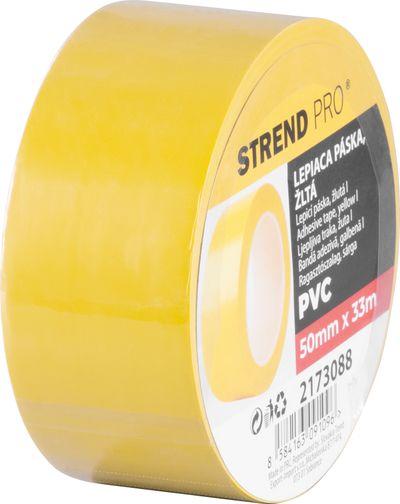 Páska Strend Pro, 50 mm, L-33 m, lepiaca, žltá, PVC 1