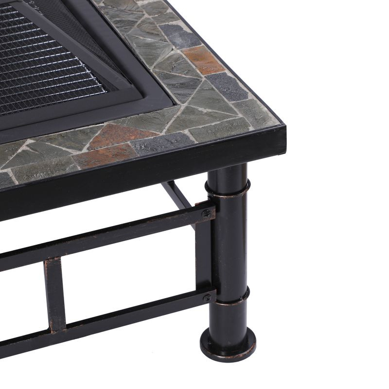 Ohnisko Strend Pro Grill, kovové, štvorcové, 81x81x50 cm 5