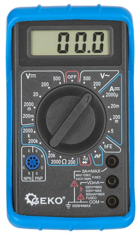 Digitálny multimeter so zvukovou signalizáciou, GEKO 3