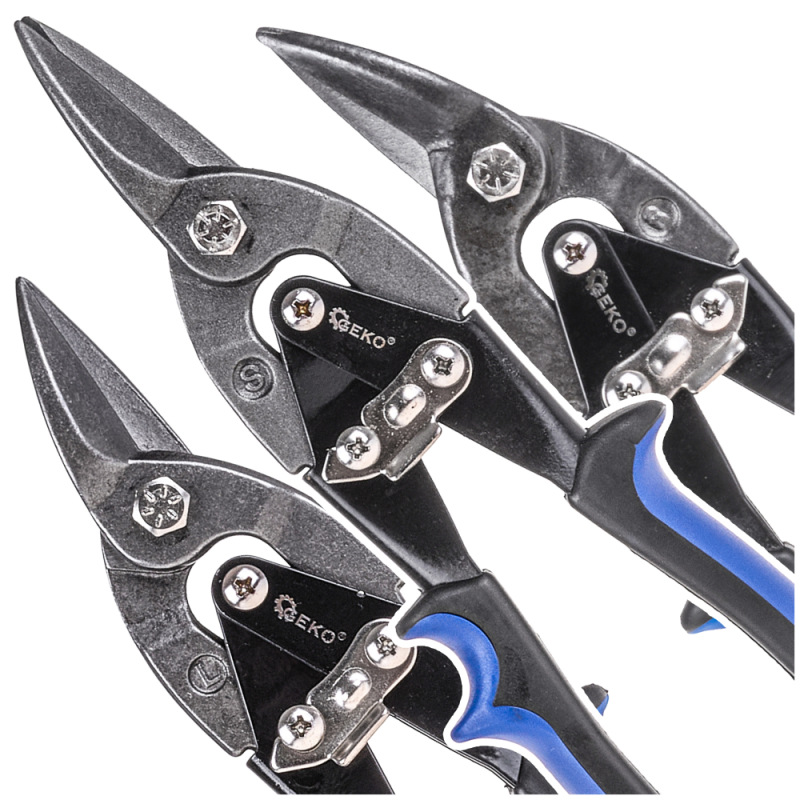 Nožnice na plech prevodové ľavé 250 mm, GEKO 6