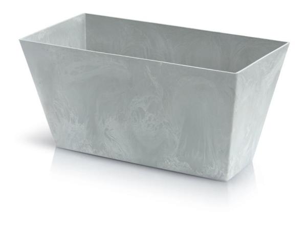 Kvetináč TUBUS Case Beton 400x216x200 mm, vzhľad betón