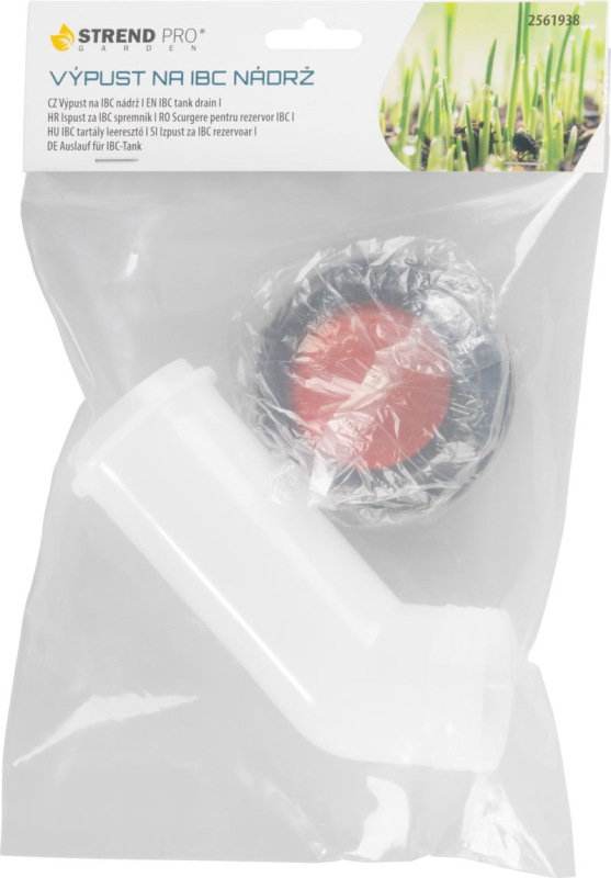 Výpust Strend Pro, predĺžovací, 45 mm, na IBC nádrž, PVC 2