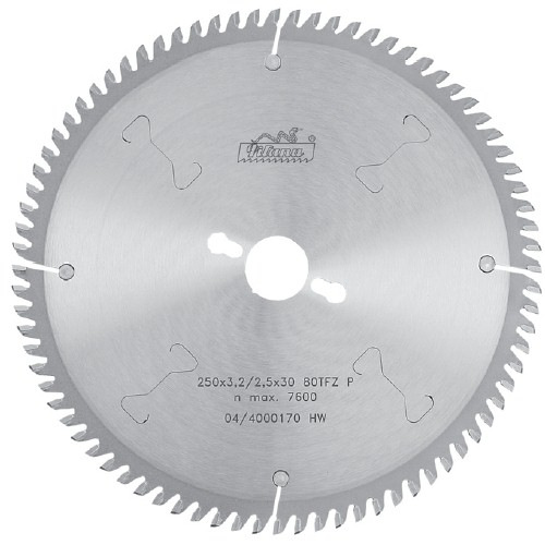 Pílový kotúč SK 250x3,2x30 z80, 5387-11 TFZ P, na hliník do 1 mm, PILANA