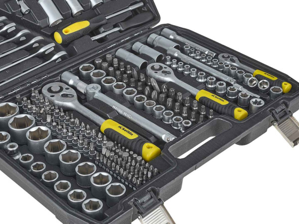 Gola sada 1/2" a 3/8" a 1/4", 216-dielna v plastovom kufri, KELTIN 7