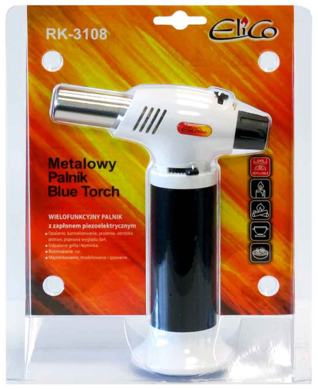 Kovový plynový horák Blue Torch RK-3108, ELICO 2