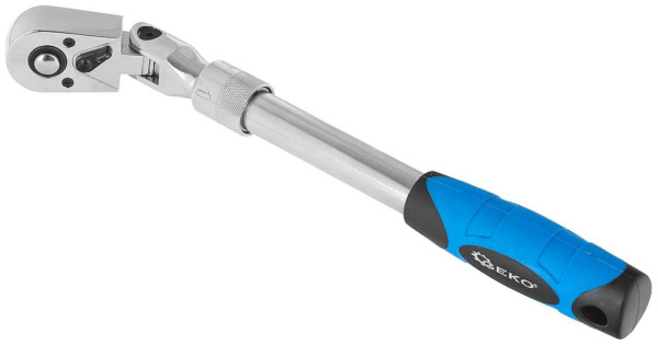 Račňa 3/8" teleskopická s kĺbom, 285-375 mm, GEKO 2