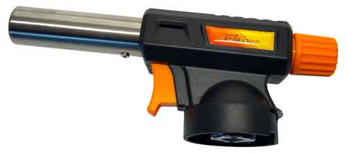 Spájkovacia lampa s piezo zapaľovačom a kartušou 220g, otočný uzáver, ELICO 5