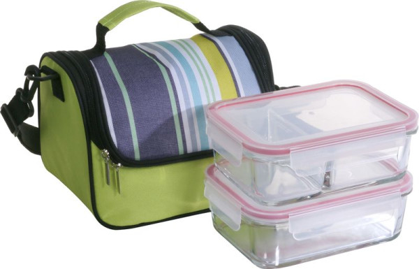 Dóza MagicHome, sada 2 ks, 2 x 900 ml, obdĺžniková, s chladiacim boxom, termobox, termo taška