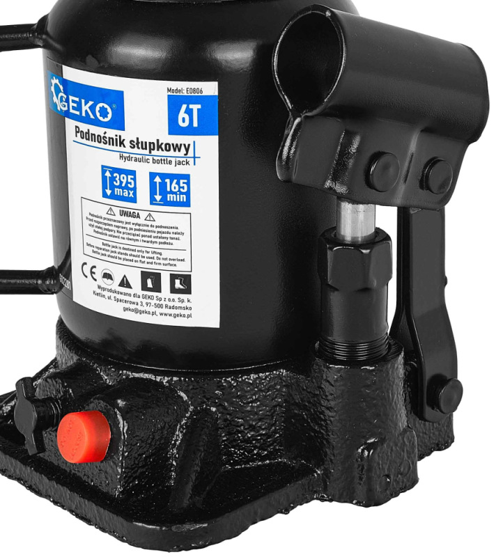 Zdvihák hydraulický dvojstupňový, nosnosť 6.000kg, zdvih 165-395 mm, GEKO 9