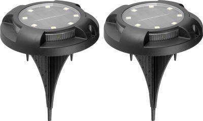 Lampa Strend Pro Strend Pro Crater, 11x14 cm, solárna, 12x SMD LED, AA, 2 ks