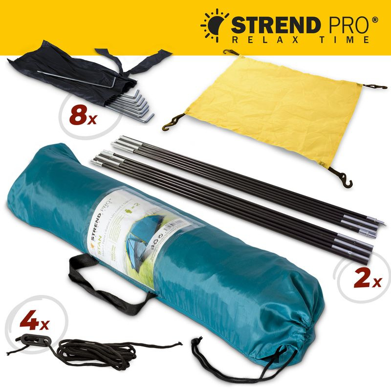 Stan Strend Pro, turistický, pre 2 osoby, zelený, 205x150x100 cm 1