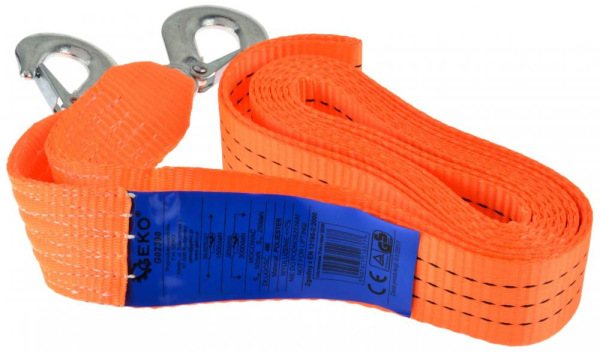 Ťažné lano s dvoma hákmi 3000 kg, 4 m, GEKO 1