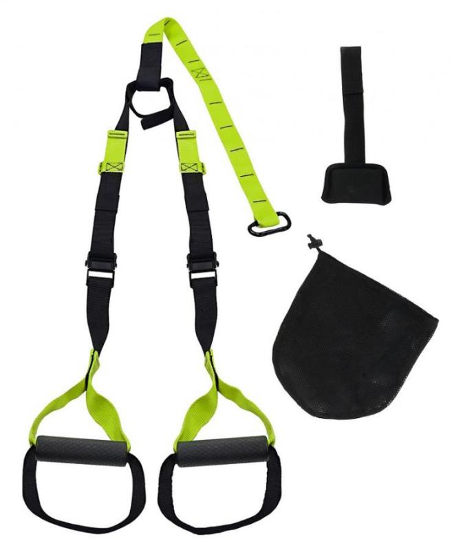 Závesný posilňovací systém LIFEFIT Bodytrainer HOME III, svetlo zelený