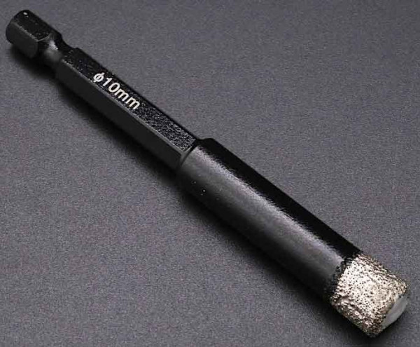 Diamantový vrták do gresu 10 mm, upnutie 6-HRAN 3/8, XL-TOOLS 4