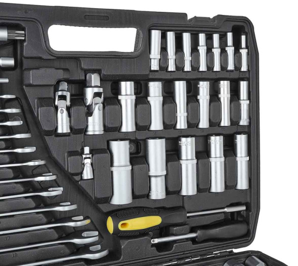 Gola sada 1/2" a 3/8" a 1/4", 216-dielna v plastovom kufri, KELTIN 10