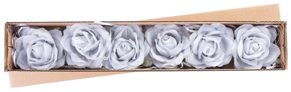 X Kvet MagicHome, ruža, modrá, stonka, veľkosť kvetu: 10 cm, dĺžka kvetu: 18 cm, bal. 6 ks 1