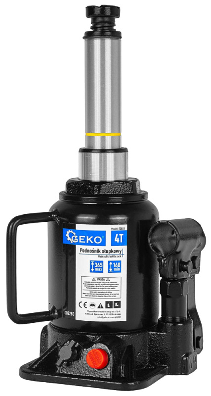 Zdvihák hydraulický dvojstupňový, nosnosť 4.000kg, zdvih 160-365 mm, GEKO 2
