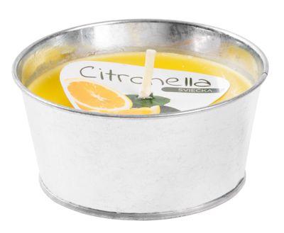 Sviečka Citronella CB146, repelentná, vedro, 130 g, 120x60 mm