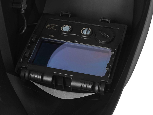 Kukla zváračska samostmievacia so svetlom, zorník 92 x 42 mm, GEKO 1