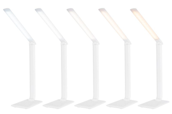 Lampa LED, stolná, stmievateľná, biela, USB, voľba teploty svetla, 12 W 6