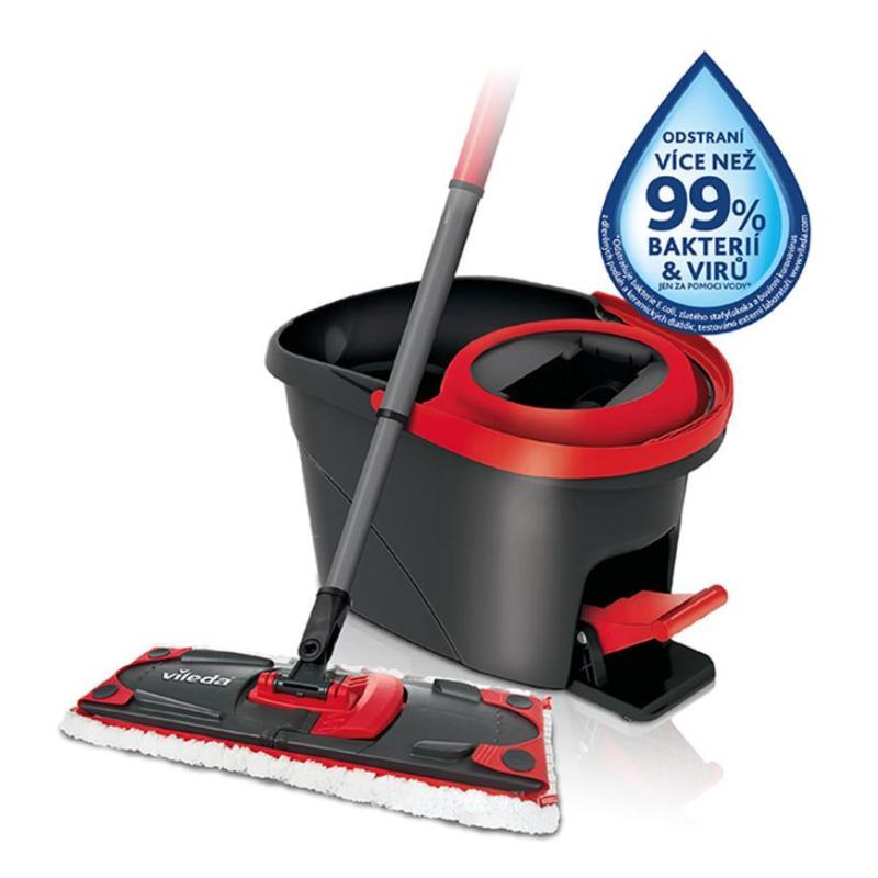 Súprava upratovacia Vileda Ultramax TURBO mop+vedro + handrička Actifibre Soft 3