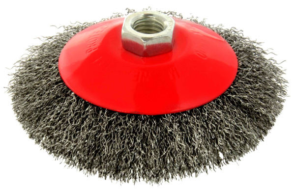 Kartáč miskový oceľový 125 mm x M14 Fe 0,3 mm, GEKO