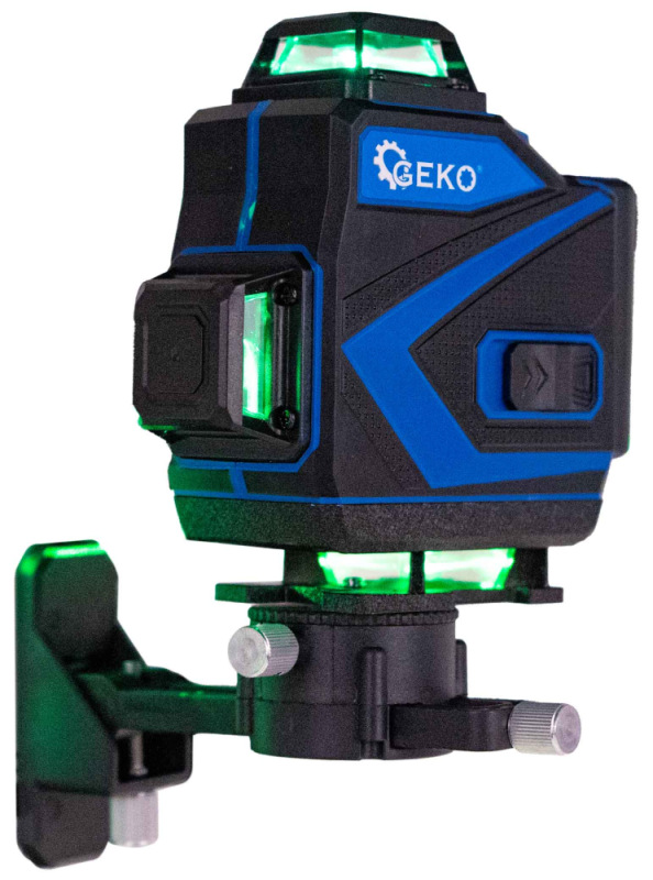 Krížový laser 360° 4D + 2xAKU + puzdro + príslušenstvo, GEKO 10