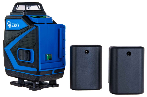 Krížový laser 360° 4D + 2xAKU + puzdro + príslušenstvo, GEKO 16