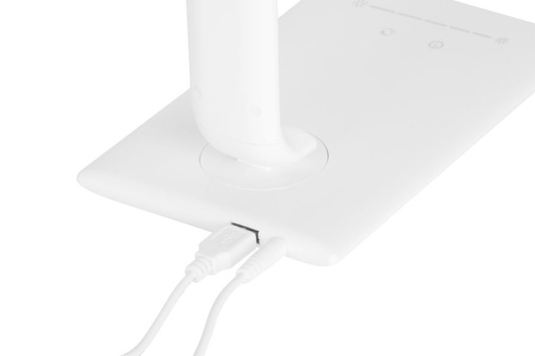 Lampa LED, stolná, stmievateľná, biela, USB, voľba teploty svetla, 12 W 5