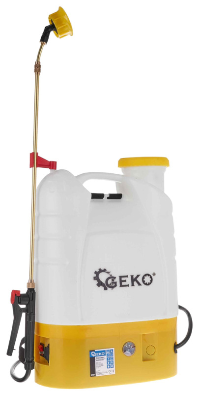 Postrekovač akumulátorový 16 litrov s extra príslušenstvom, akumulátor 12V-8Ah, GEKO 5