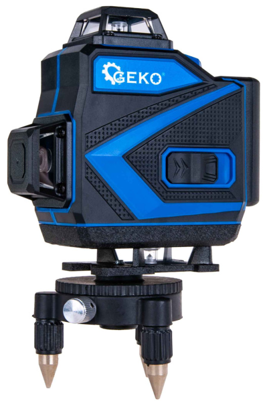 Krížový laser 360° 4D + 2xAKU + puzdro + príslušenstvo, GEKO 15