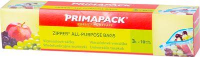 Vrecko Primapack Zipper, vrecúško, viacúčelové, na potraviny, 3 lit., 10 ks 3