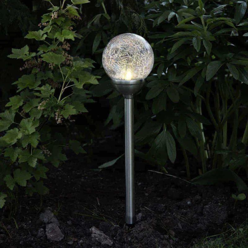 Lampa Strend Pro Garden, 12x44 cm, solárna, 1xLED farebná a teplá biela, AA, nehrdzavejúca oceľ+sklo 2